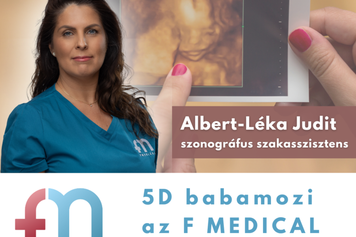Albert-Léka Judit szonográfus szakasszisztens az F MEDICAL Magánklinika csapatában