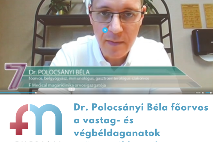 Dr. Polocsányi Béla főorvos a vastag- és végbéldaganatok szűréséről beszélt a Tisza TV műsorában