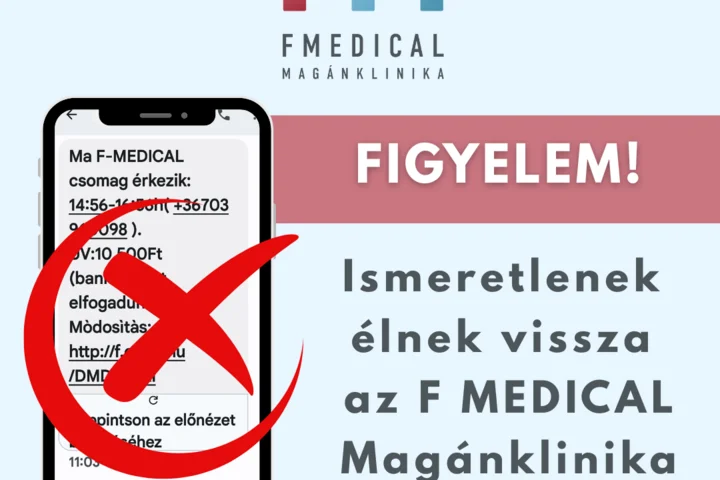 Ismeretlenek élnek vissza az F MEDICAL Magánklinika nevével