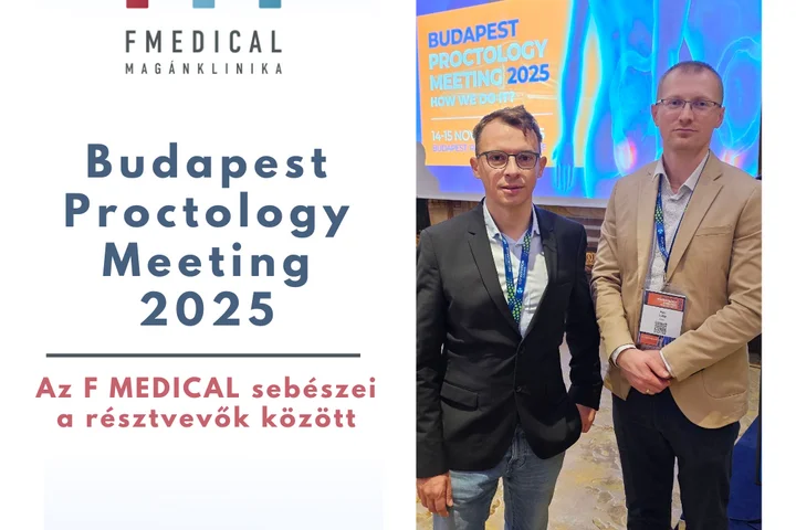 Az F Medical Magánklinika orvosai a Budapest Proctology Meetingen